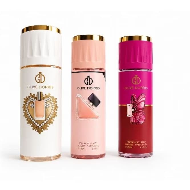 Clive Dorris Paradox /devotio /Girl Blush Body Mist 250ml Fragrância Gourmand Floral Femininos