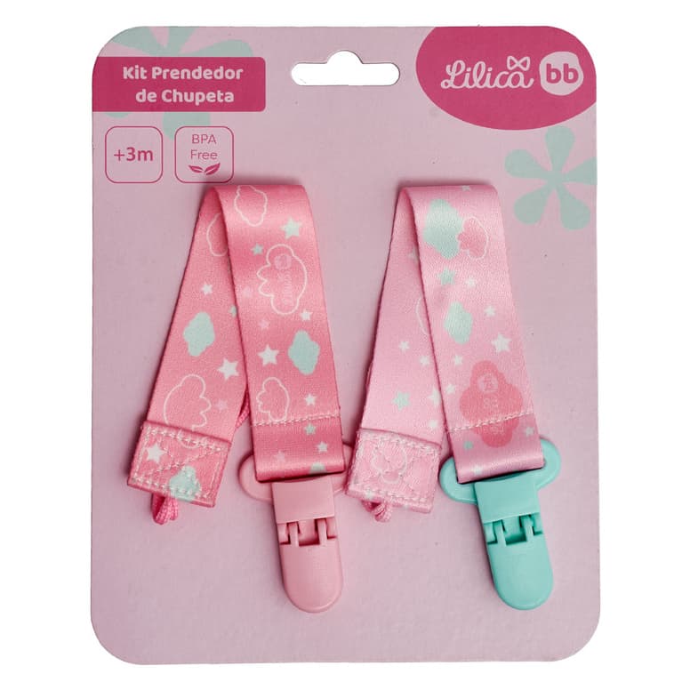 Kit Prendedor Chupeta Lilica Ripilica Happy Sky