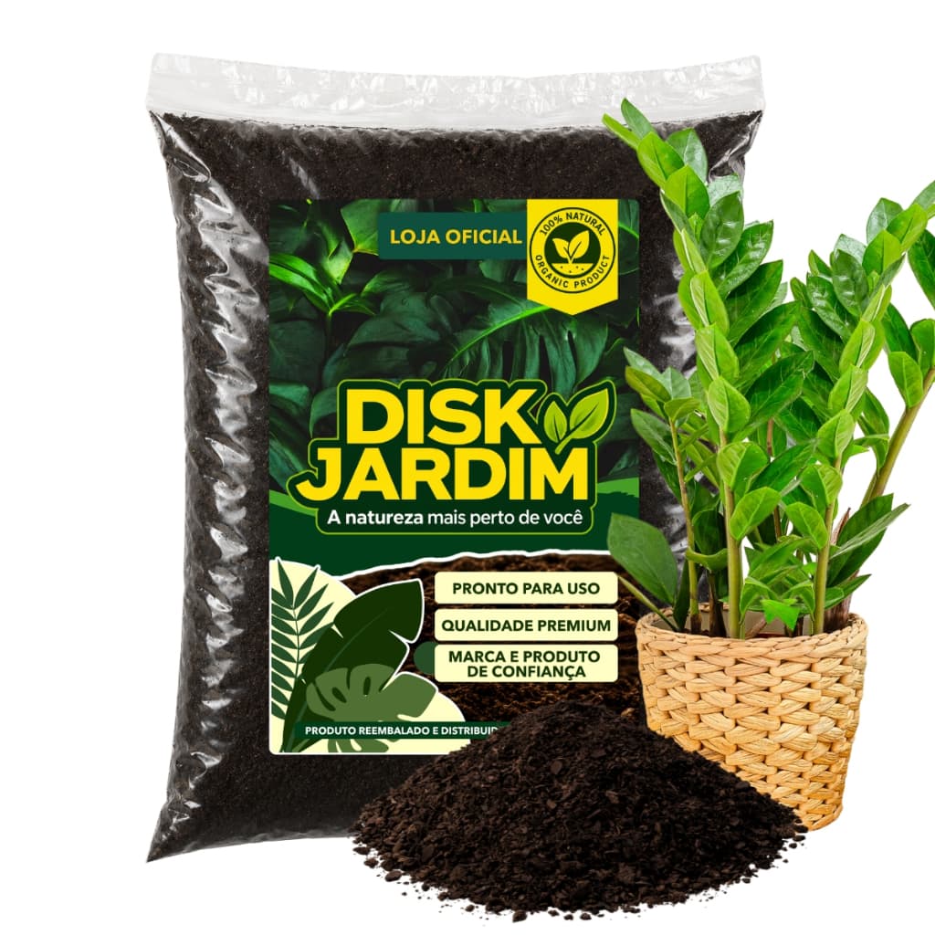Terra Vegetal Adubada para Zamioculca Pronto Para Uso Jardim 2kg/5kg/10kg/20kg