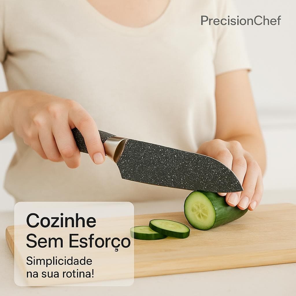 Jogo Facas 6 Pecas Aco Inox Cabos Conjunto de Facas de Aço Inoxidável 6 Peças Ergonômicas Antiderrapantes