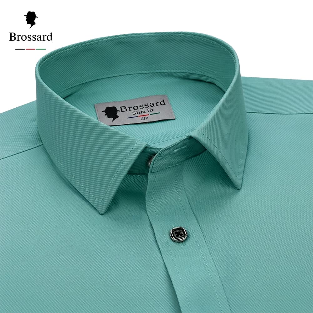 Camisa Social Masculina Algodão Slim Fit Manga Longa Premium Blusa Não Amassa Luxo Estilosa Trabalho