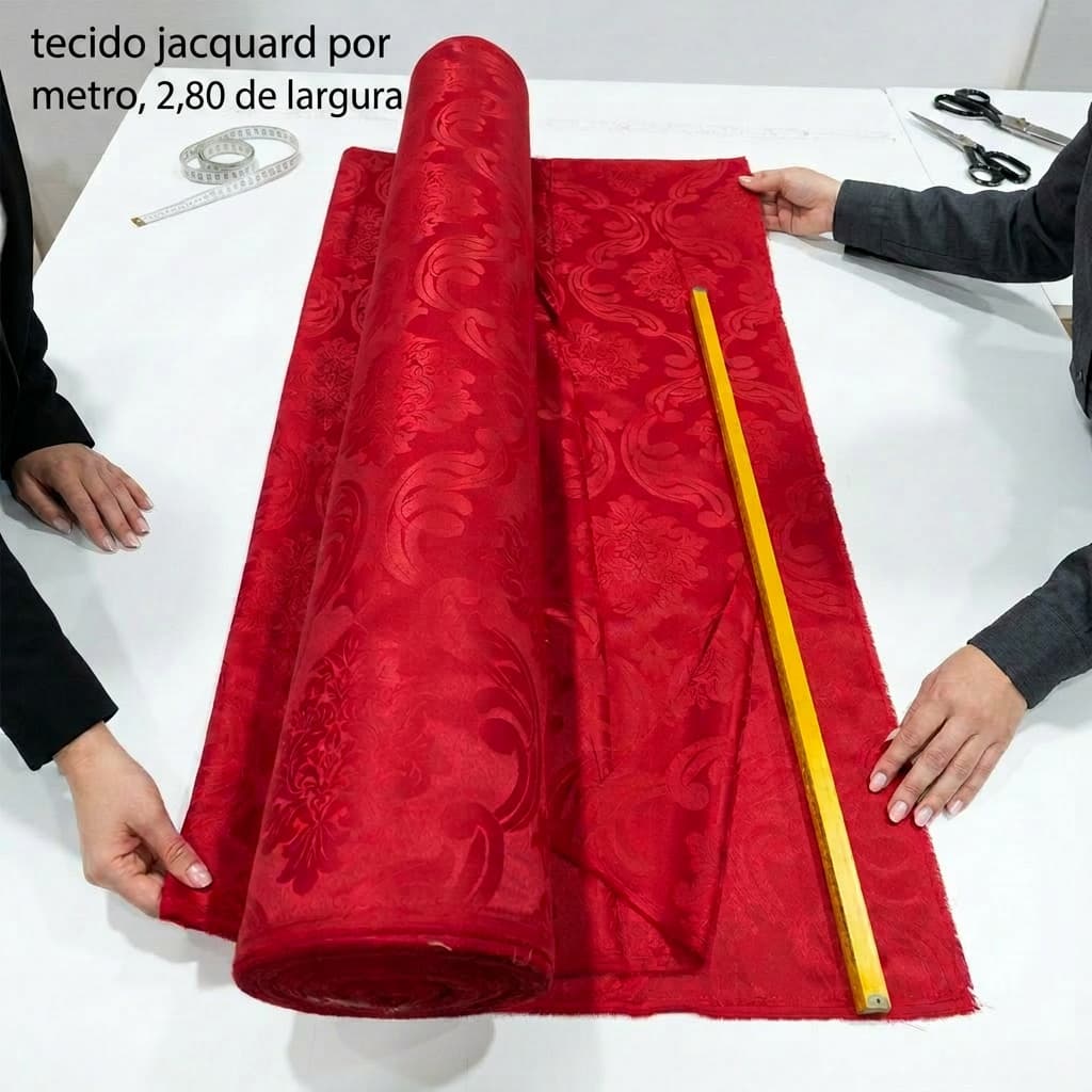 Corte de Tecido Jacquard Luxo Decorativo Por Metro 100 % Poliéster  2,80 Largura Cortinas ,Toalhas de mesa e Artesanatos