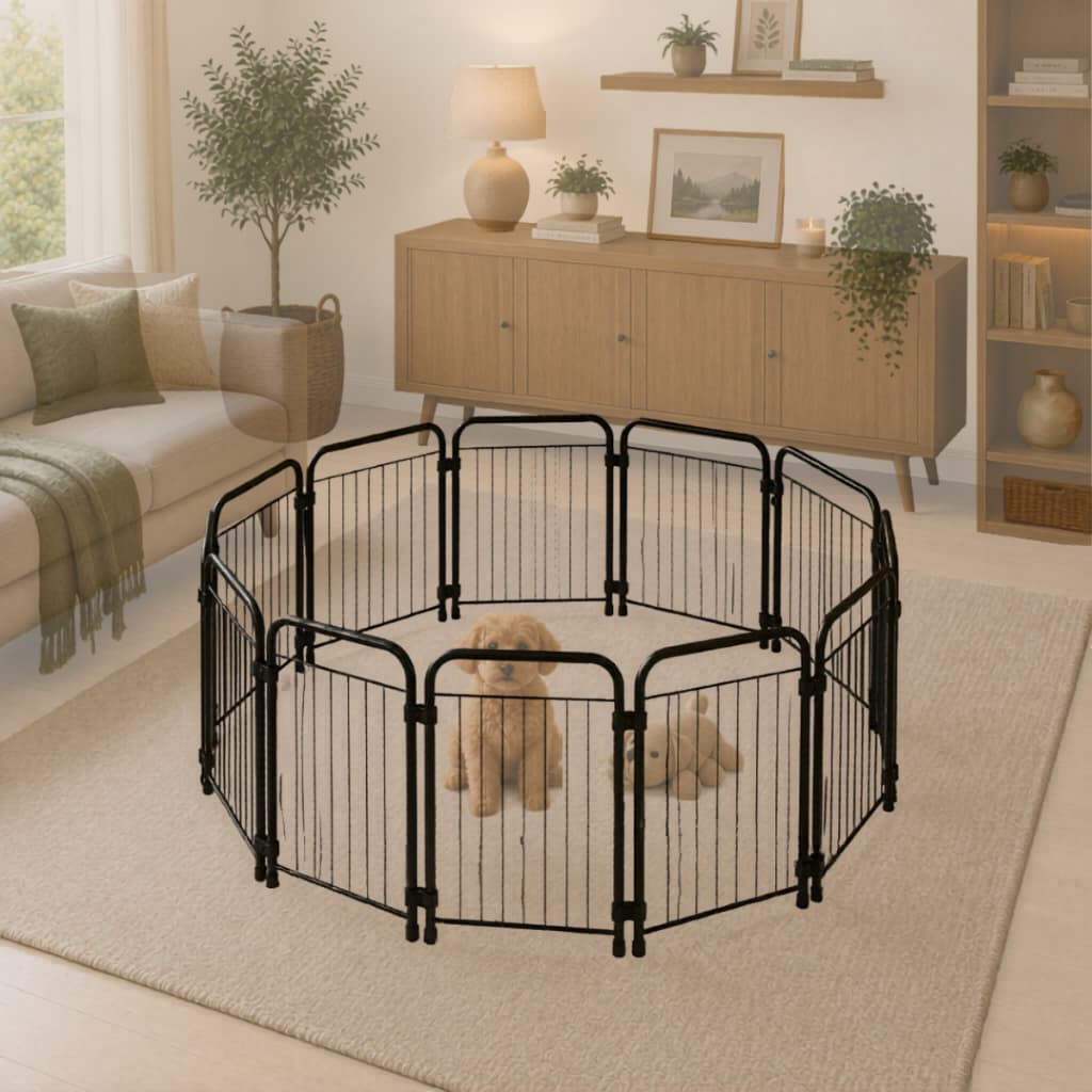Cercado para Cachorro Estrutura Dobrável Pet para Controle de Espaço Envio Imediato