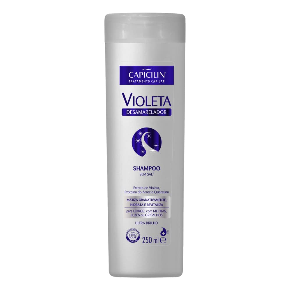 Shampoo Desamarelador Violeta 250ml Capicilin