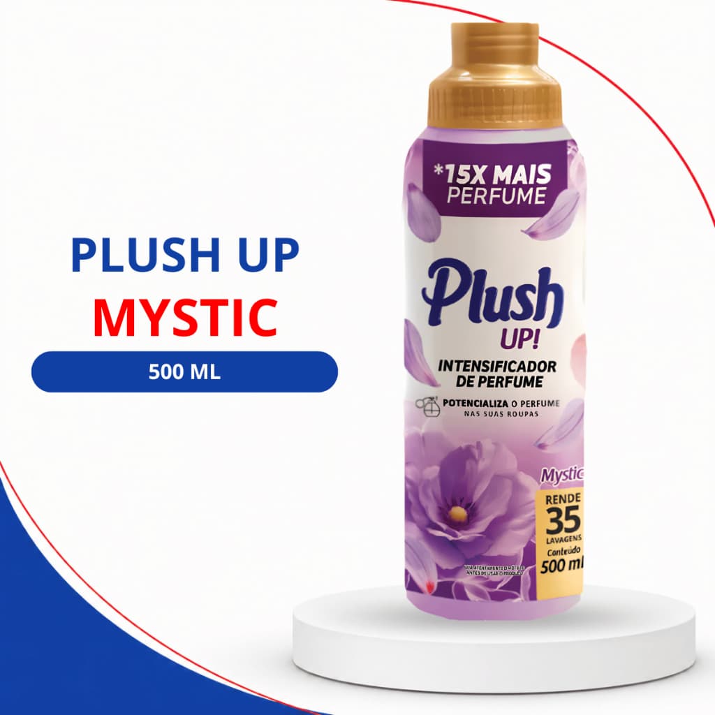 Intensificador Plush UP Mystic 500ml Amaciante Perfume Duradouro para Roupas