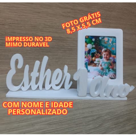 10 LEMBRANCINHAS DE ANIVERSÁRIO DE MESA COM MINI TOTEM RETRATO PERSONALIZADA FOTO 8,5 cmx5,5cm idade