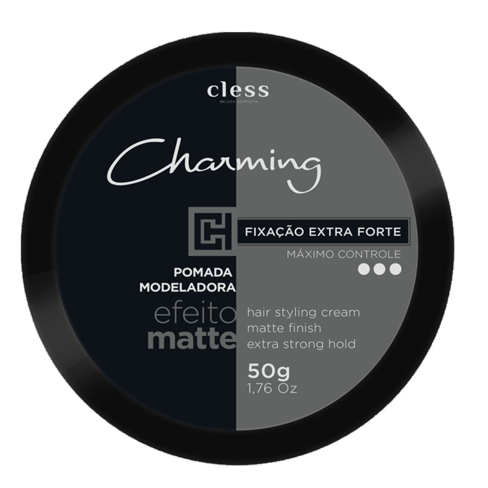 Pomada Modeladora Capilar Charming Extra Forte Efeito Matte 50g