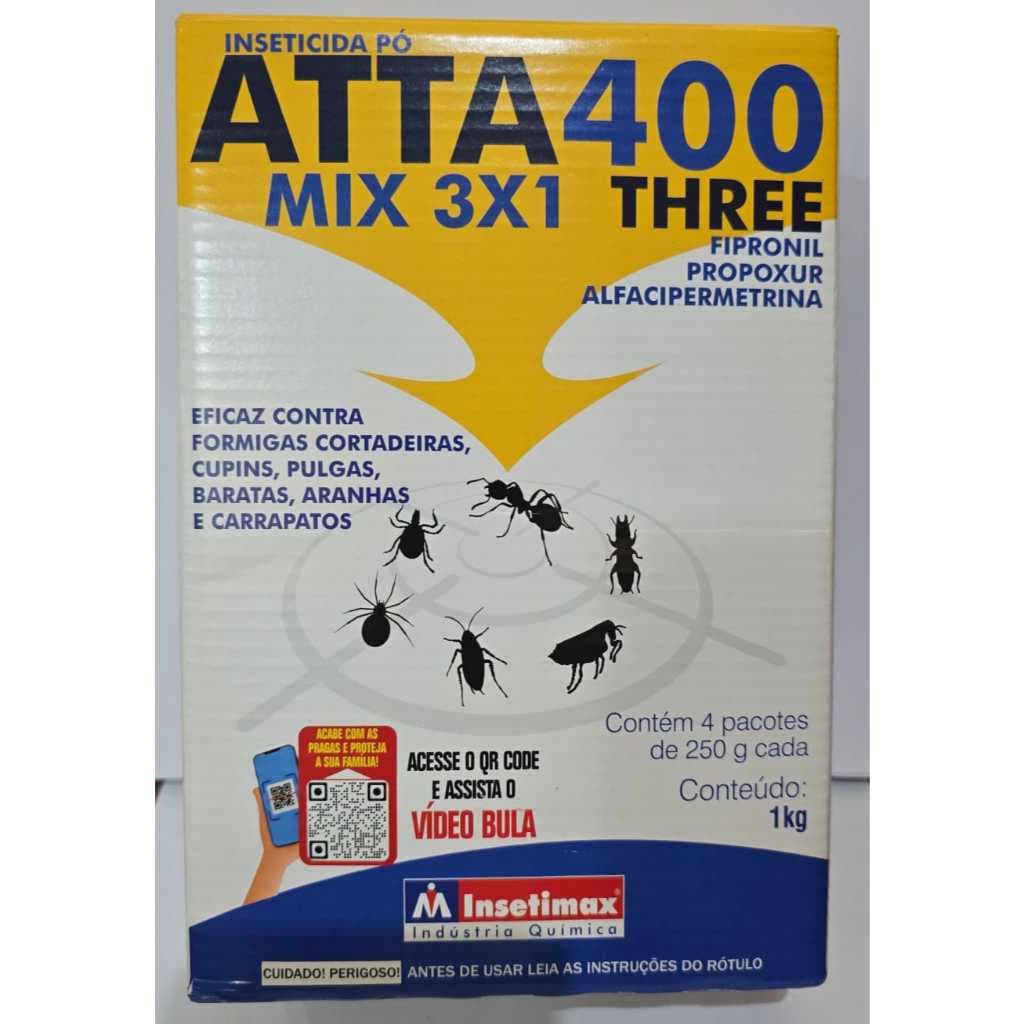 Formicida Pó Attamix Contra Formiga Cupim Percevejo Pulga Barata Piolho 1kg