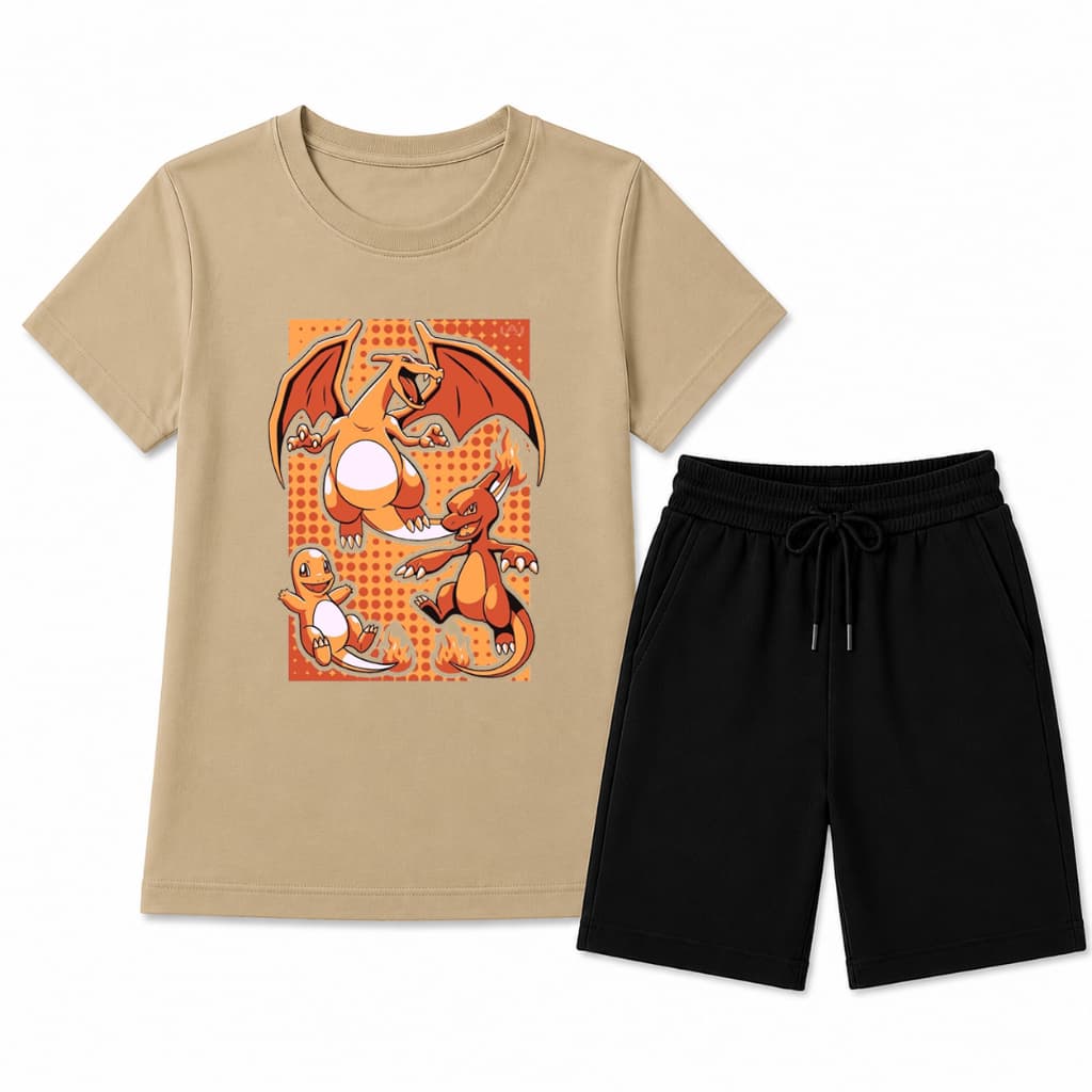 Conjunto Infantil Menino Camiseta e Bermuda Moda Verao Algodao