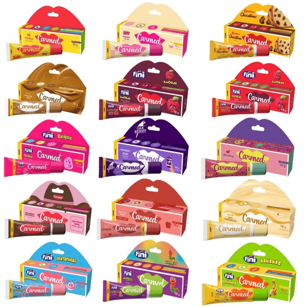 HIDRATANTE LABIAL CARMED 10g TODOS OS SABORES CIMED