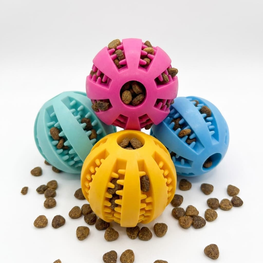 Pet Mordedor Bola Multifuncional Escova Mordedor Porta Petisco Pet Ball Boa Qualidade Brinquedo Antistress