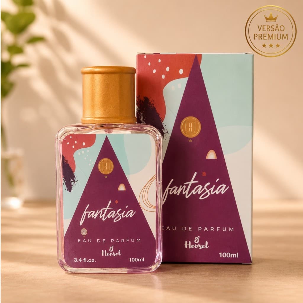 Perfume Feminino 100ml Frasco de Vidro Eau de Parfum Longa Fixação Presente Feminino