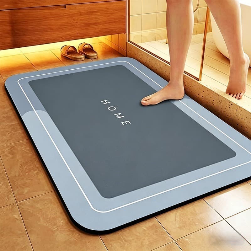 tapete porta banheiro Absorvente Antiderrapante 40x60cm | Secagem Rápida, Macio e Lavável