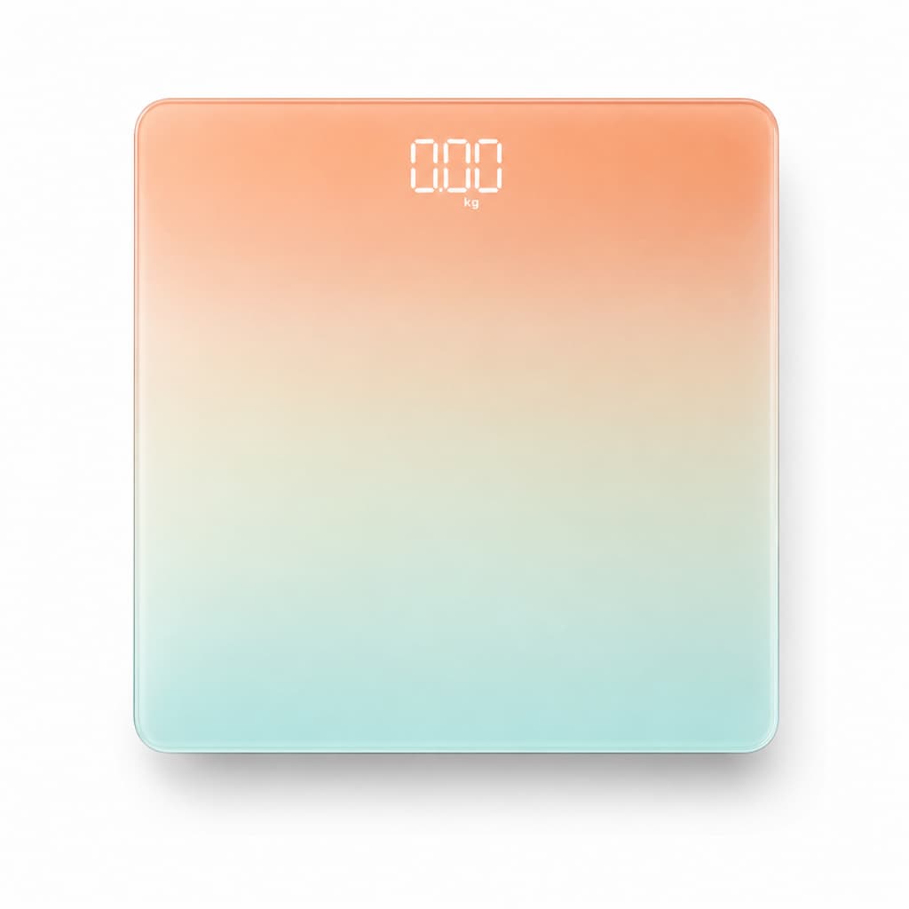 Balança Digital de Banheiro Corporal 180kg com Display LED e Vidro Fino