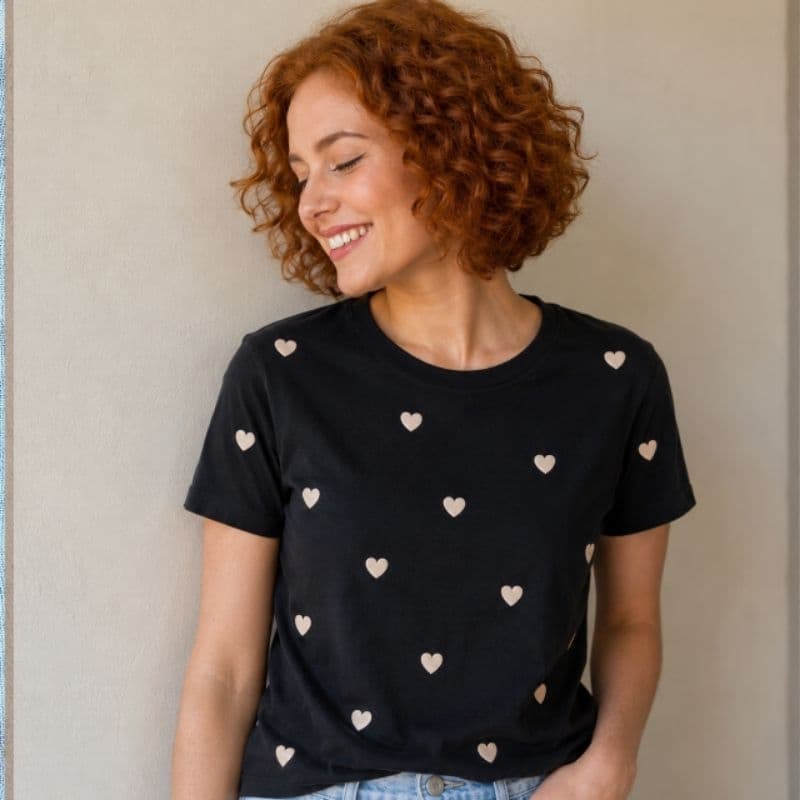 Camiseta T-Shirt Feminina Algodão - Blusa Casual Com Frases Evangélicas