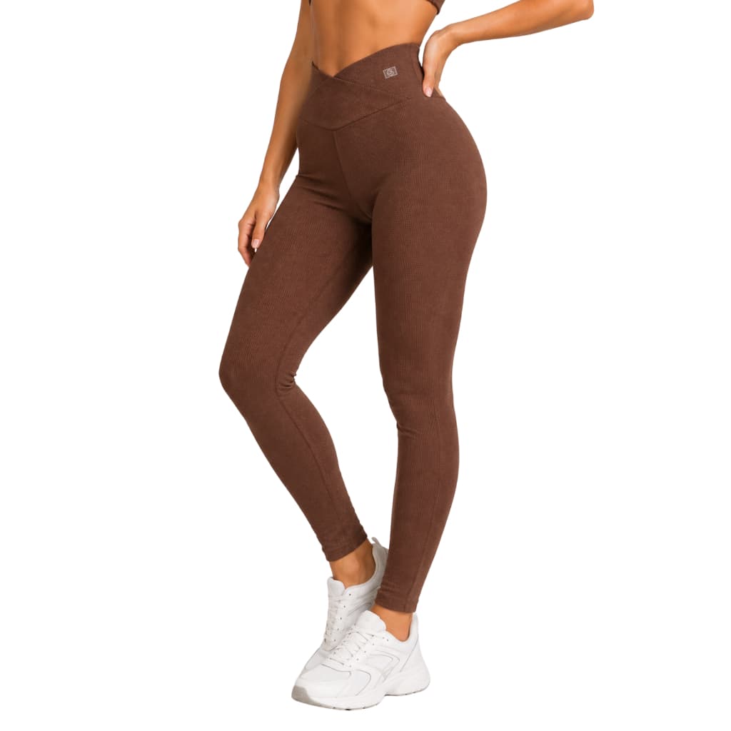 Legging Feminina Premium Transpassando Cintura Media