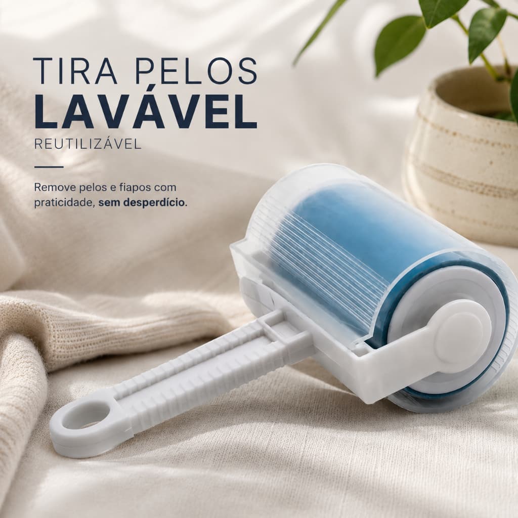 Remove Pelos Lavável e Reutilizável Rolo Tira Pelos de Roupas e Estofados Roupa limpa para o inverno