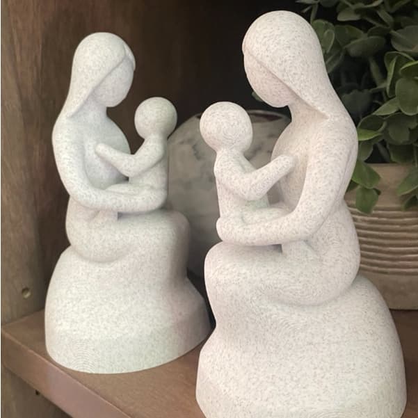 Escultura dia das mães, escultura fofa, escultura decorativa