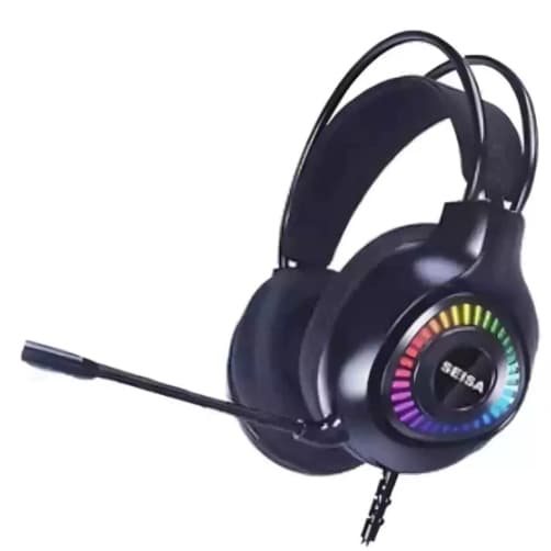 Fone de Ouvido Headset Gamer RGB USB Microfone P2 SEISA SQ-GM19