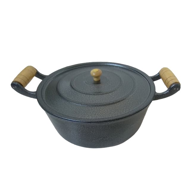 Panela caçarola grande número 32 de alumínio batido fundido craqueado preto