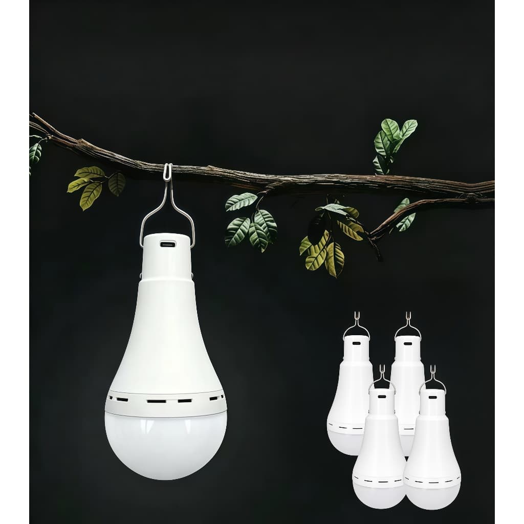 Lâmpada LED Emergência 12w Automática Bivolt c/ Recarga para Camping e Casa