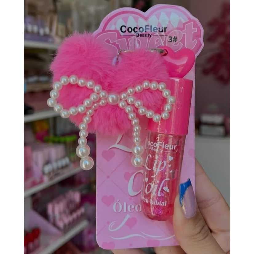 CocoFleur Beauty Óleo Labial com Chaveiro.
