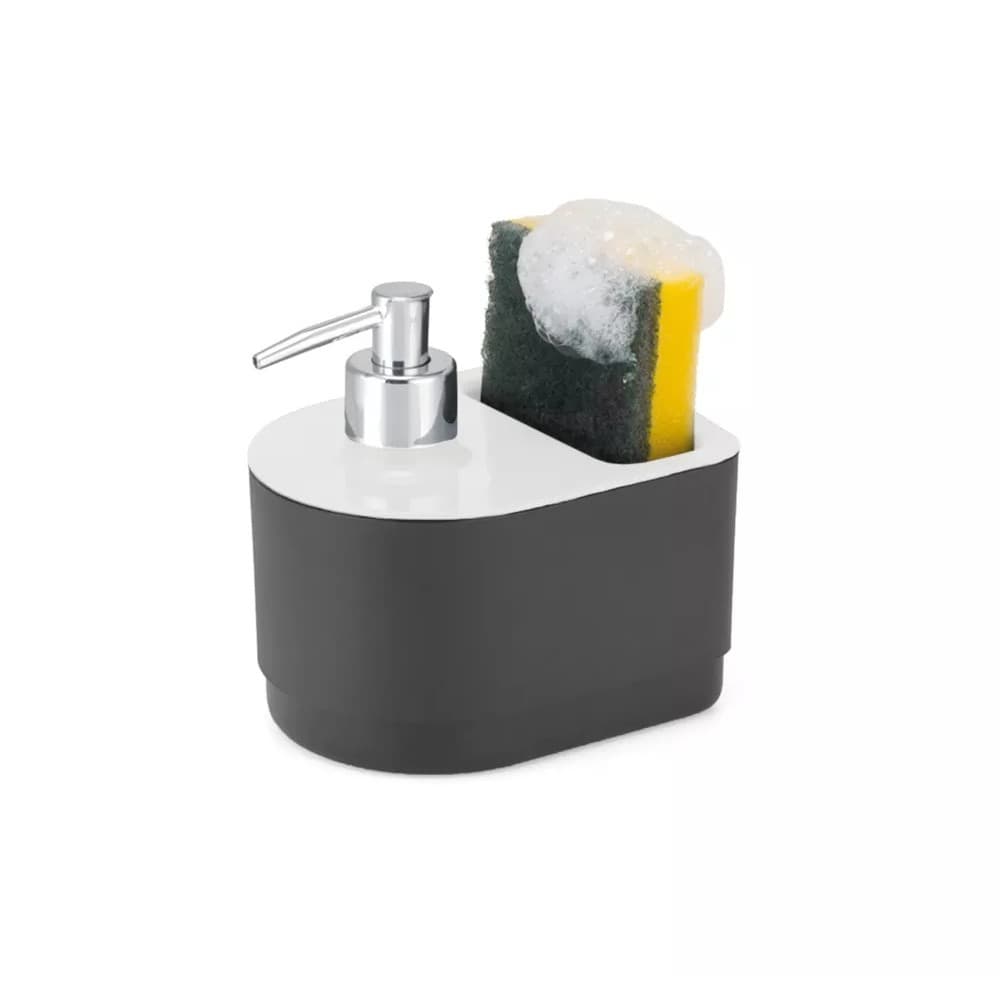 Porta Detergente e Dispenser de Bucha Arthi 12,5cm X 10cm X 13,5cm ARTHI-5054
