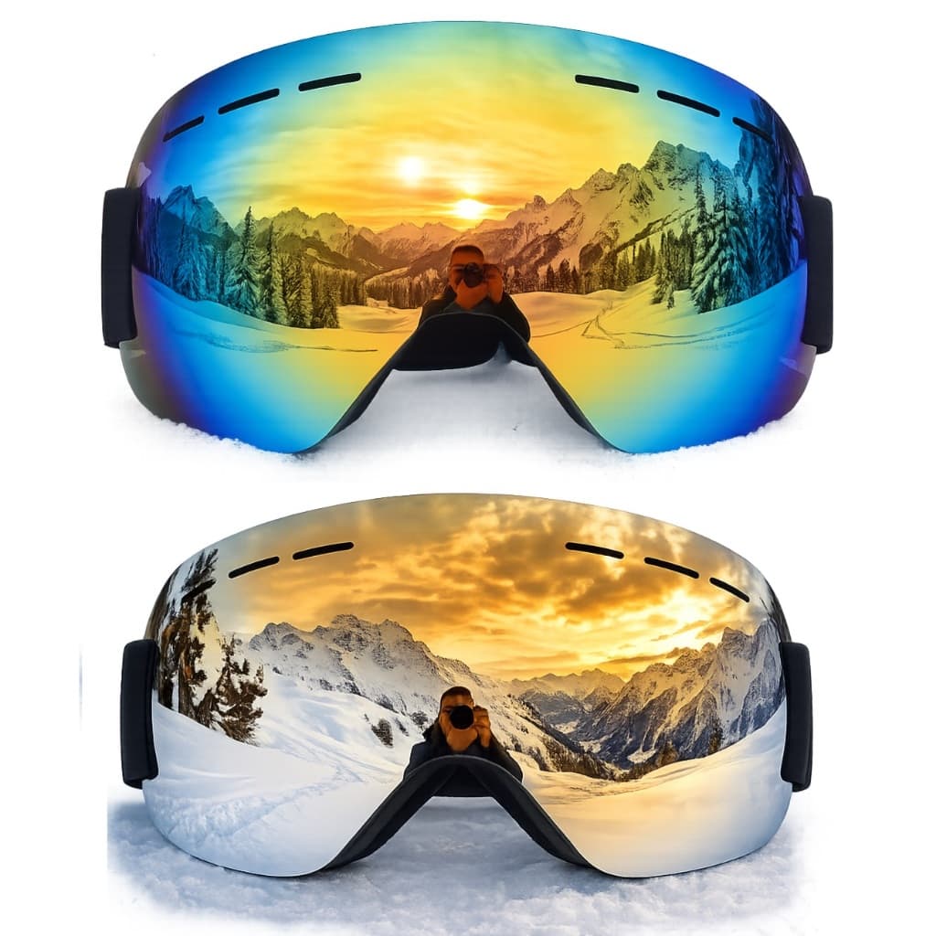 Kit 2 Óculos Esqui Snowboard Utv Jetski Neve Proteção Uv400