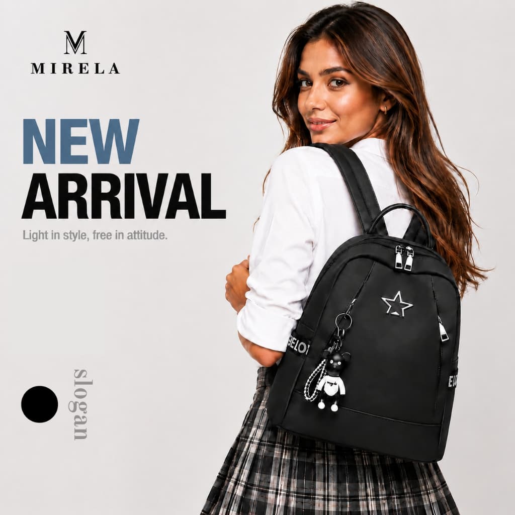 Mochila Feminina Estilo Coreano Multifuncional, Impermeável e Antifurto, Uso Duplo para Viagens