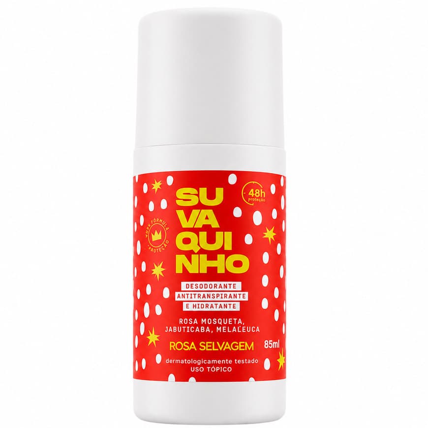 Desodorante Suvaquinho Rosa Selvagem 85ml Clareador Axilas Hidratante Antiodor Feminino