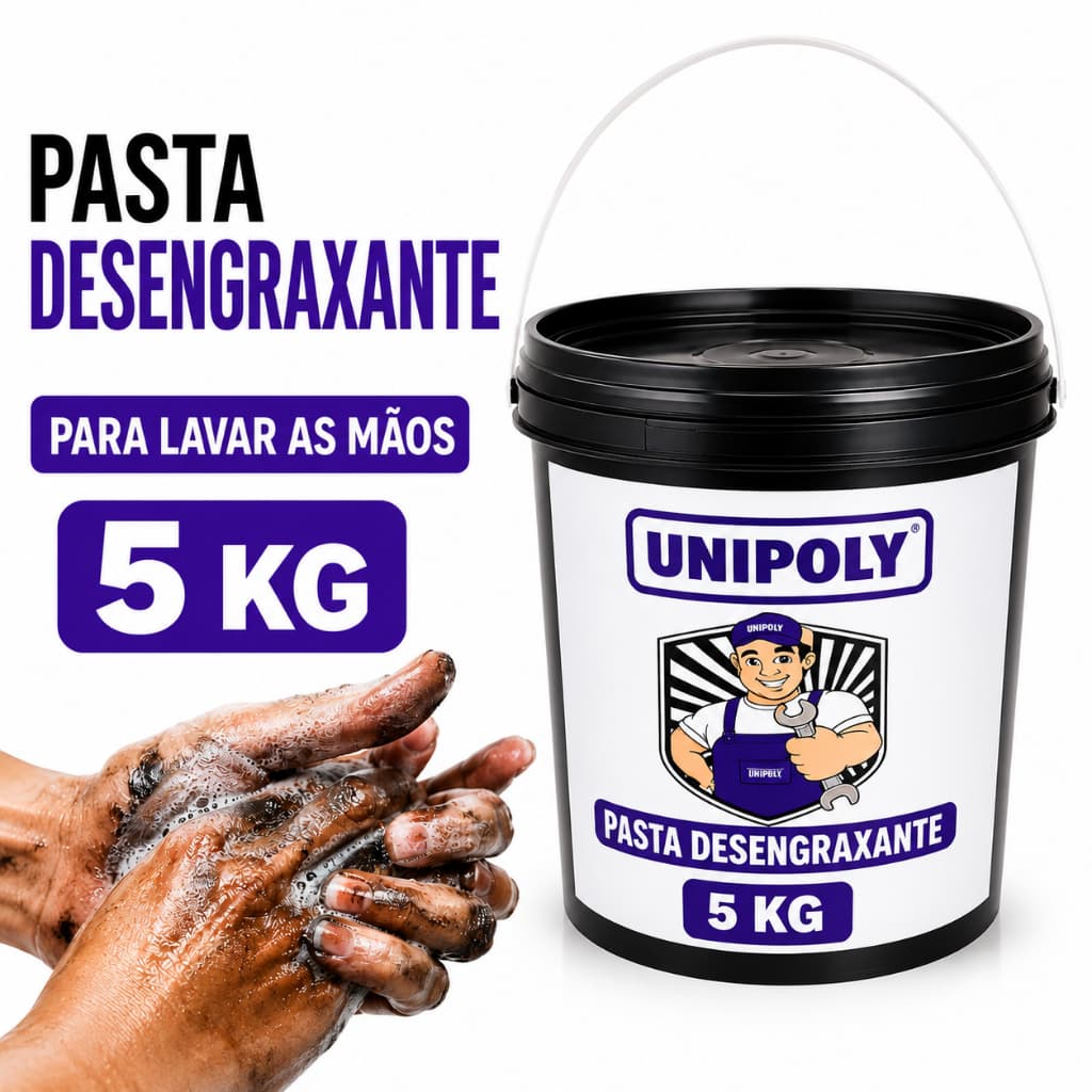 Pasta Desengraxante 5 KG Limpa Mãos Mecânico Remove Graxa Óleo Sabão Pasta Limpeza Pesada