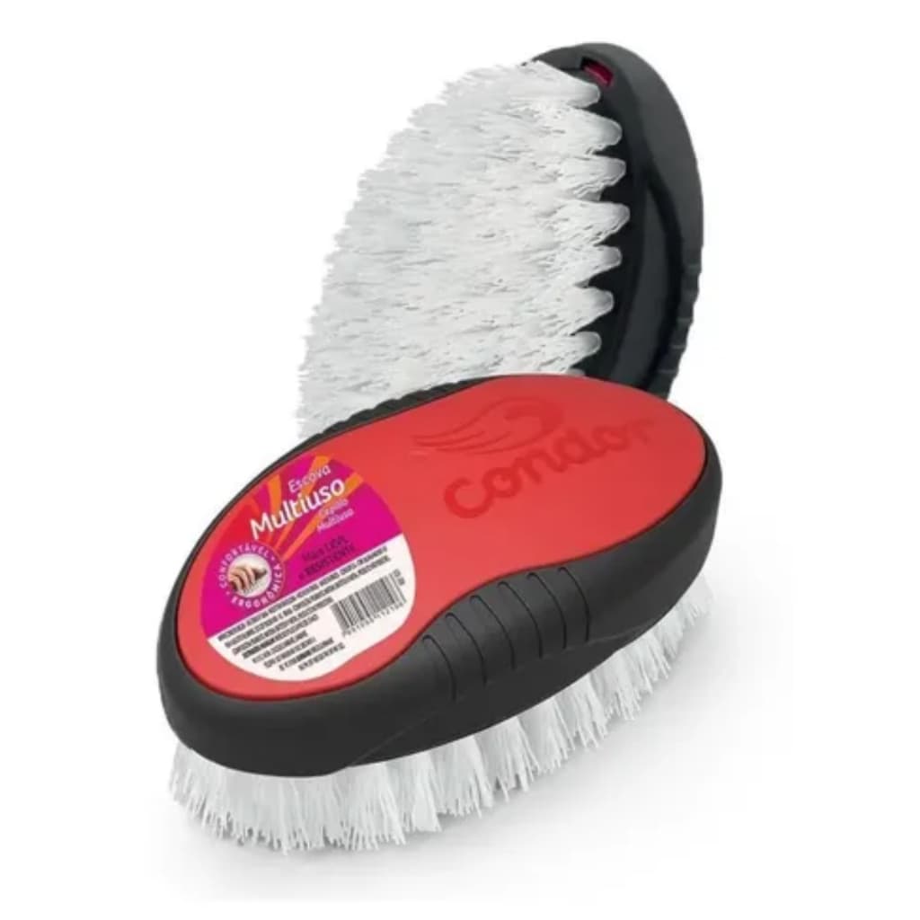 Escova Multiuso Condor Cerdas Resistentes para Limpeza de Roupas Estofados Tapetes e Superfícies