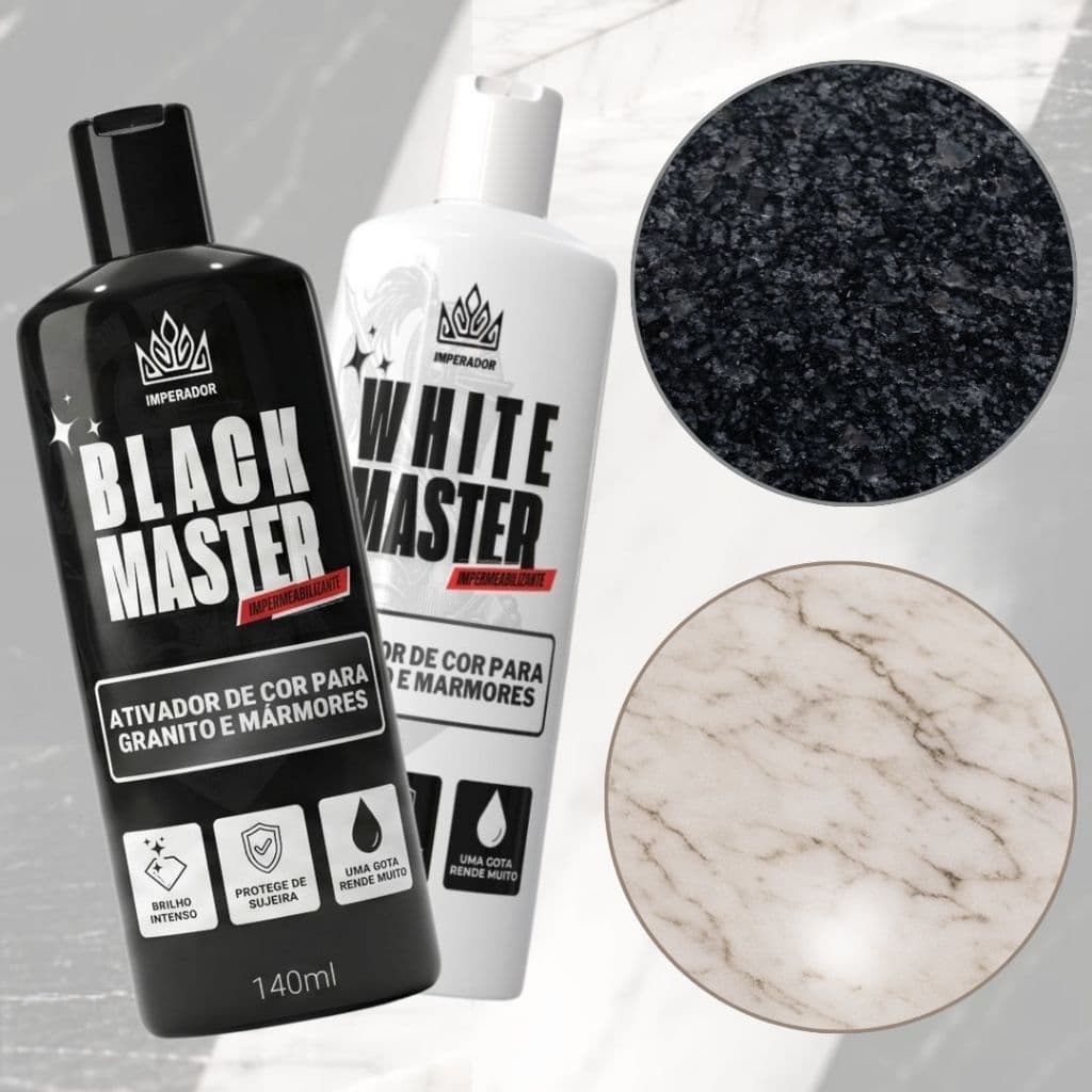 Intensificador Cor Mármore Granito Ativador Revitalizador Black To Black Active Collor 140mL