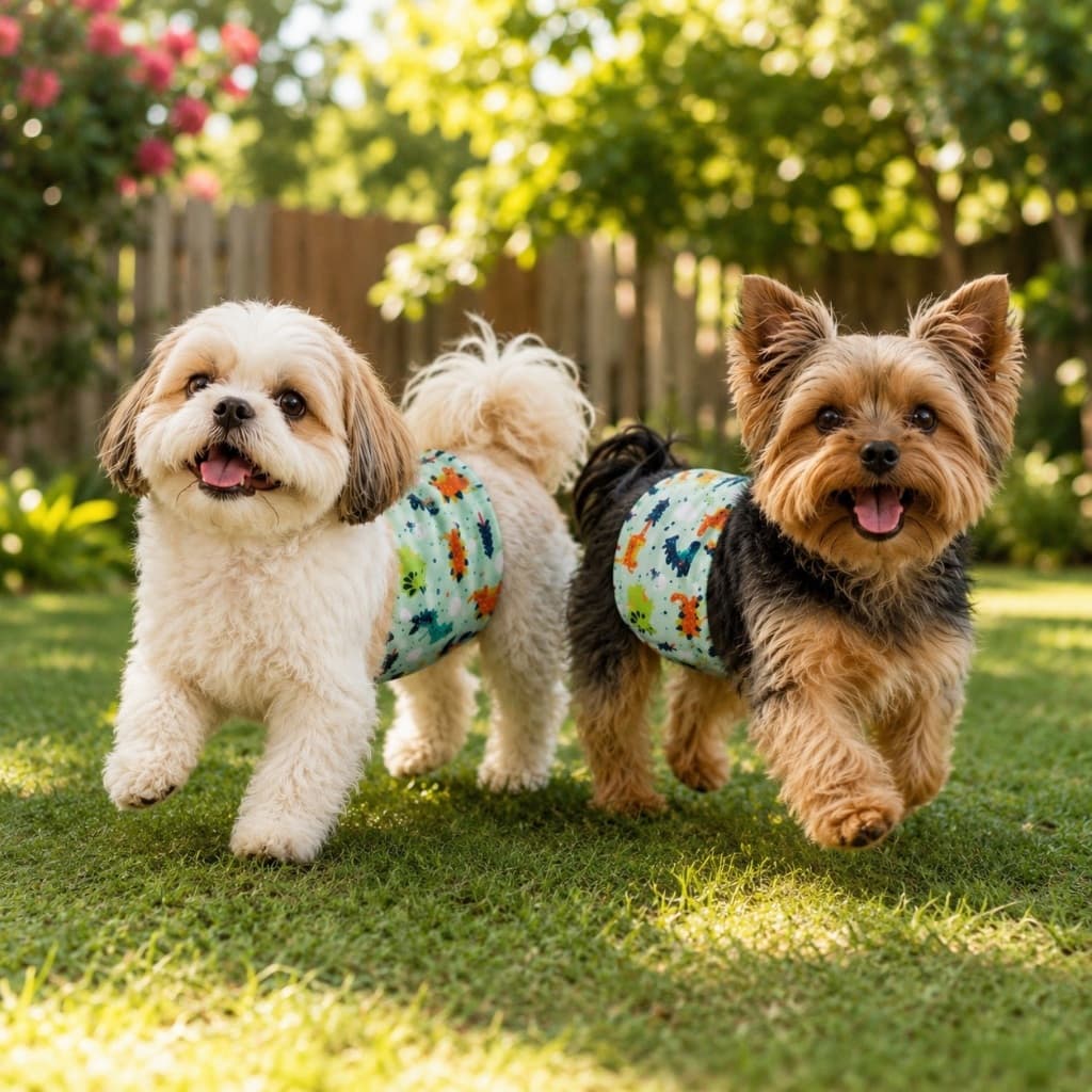 Fralda Higiênica Pet Cachorro Macho Reutilizável Confortável Lavável Resistente Porte Pequeno/Médio