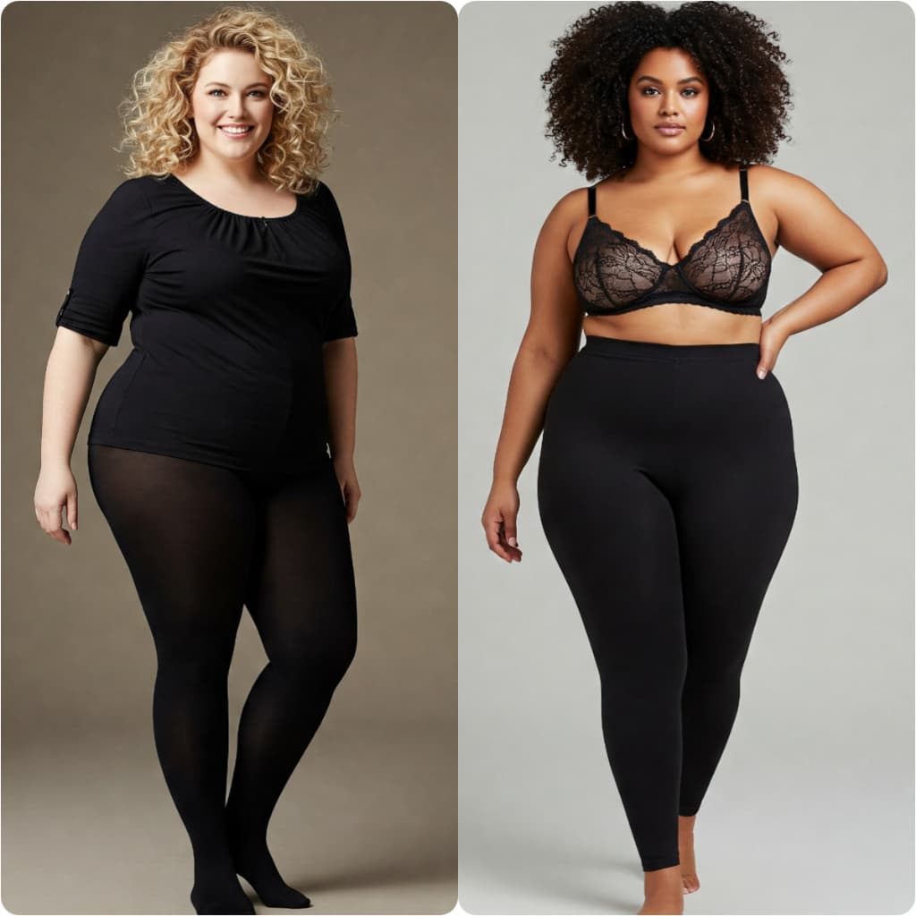 Meia Calça PLUS SIZE Termica e Flanelada Segunda Pele Cintura Alta Inverno e Frio Quentinha e Grossa