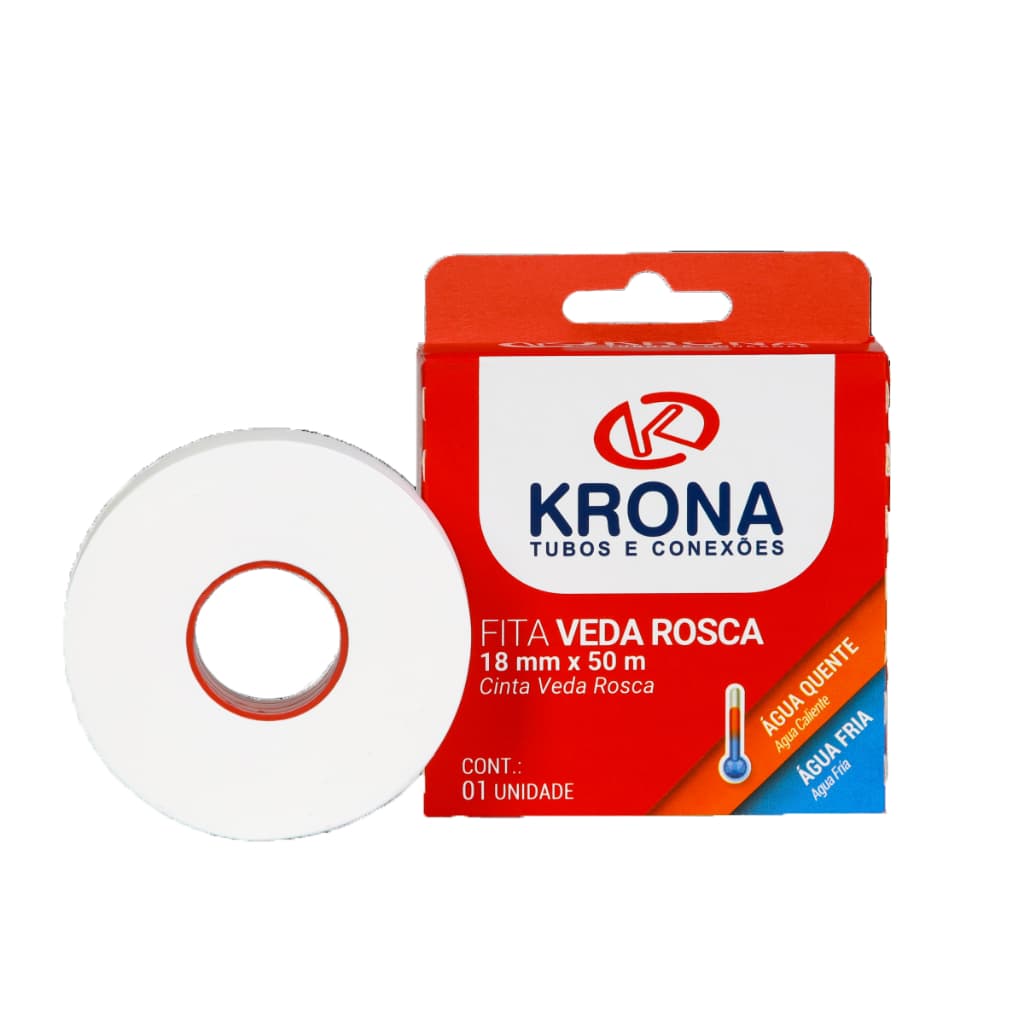 Fita Veda Rosca Krona 18mm x 10Mt