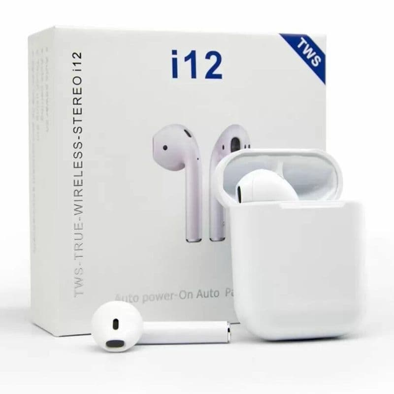 Fone De Ouvido Sem Fio Bluetooth i12 TWS Original Touch Siri Android iOS