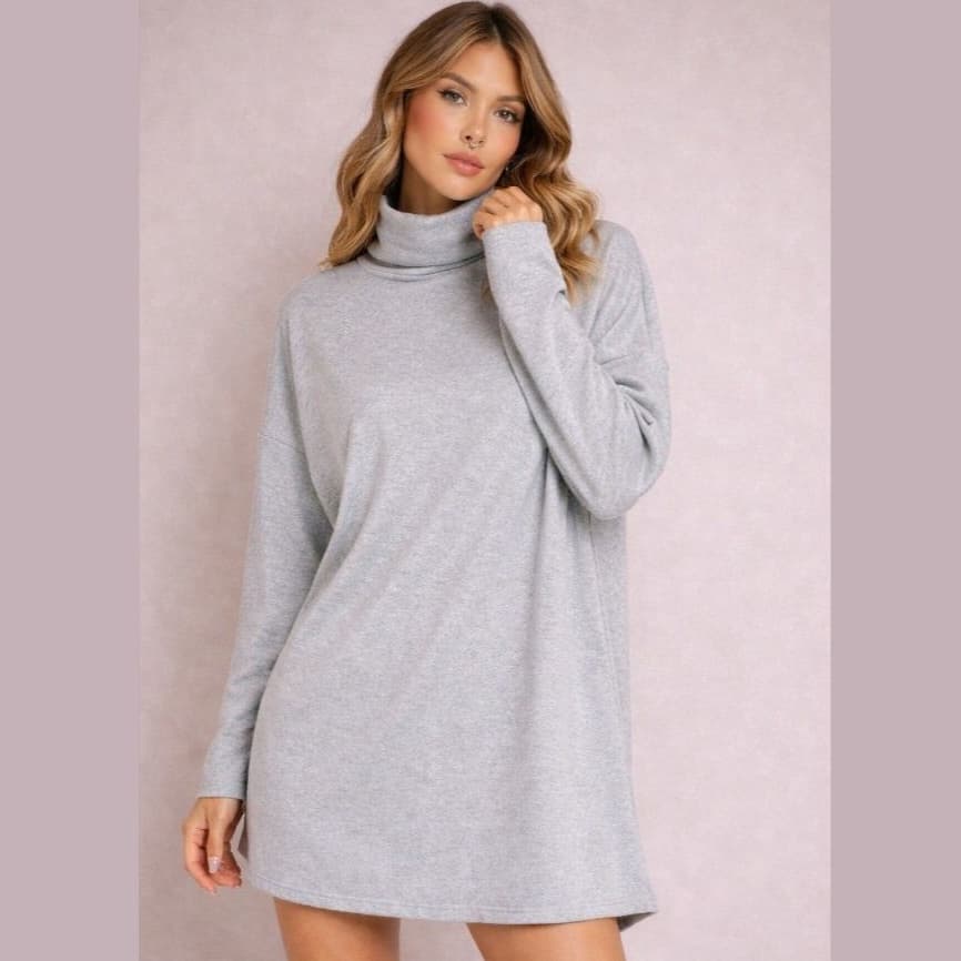 Poncho Lanzinha Feminino Vestido Manga Longa Casaquinho de Frio