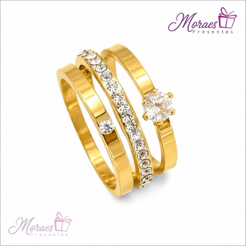 Anel delicado com peças soltinhas e separadas. Moderno, elegante e disponível nas cores prata e dourado. ✨
