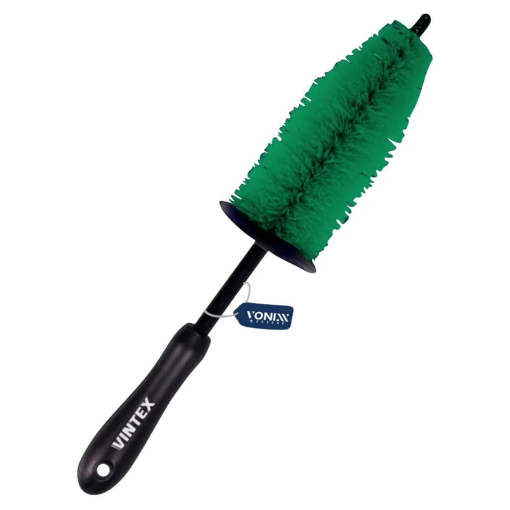 Escova Cônica para Rodas PEQUENA VINTEX – Escova de Microfibra para Limpeza de Rodas, Aros e Caixa de Roda