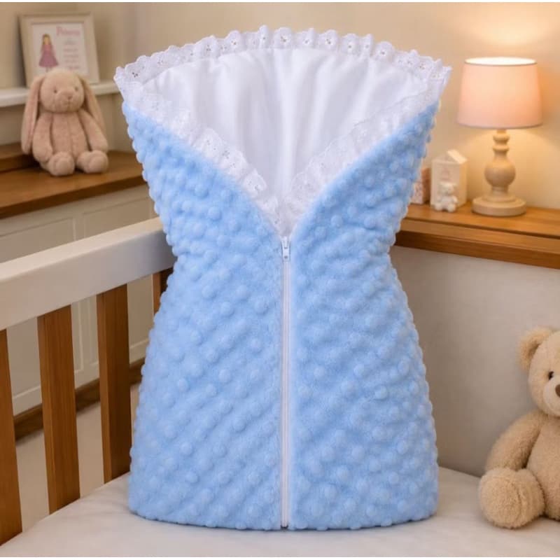 Saco de Dormir Para Bebe Pipoquinha Quentinho Macio para  Menino e Menina