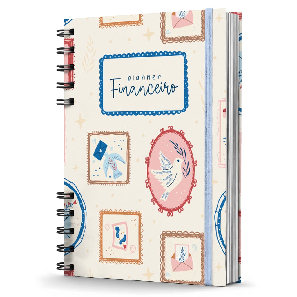 Planner de Controle Financeiro Capa Dura Não Datado Charm
