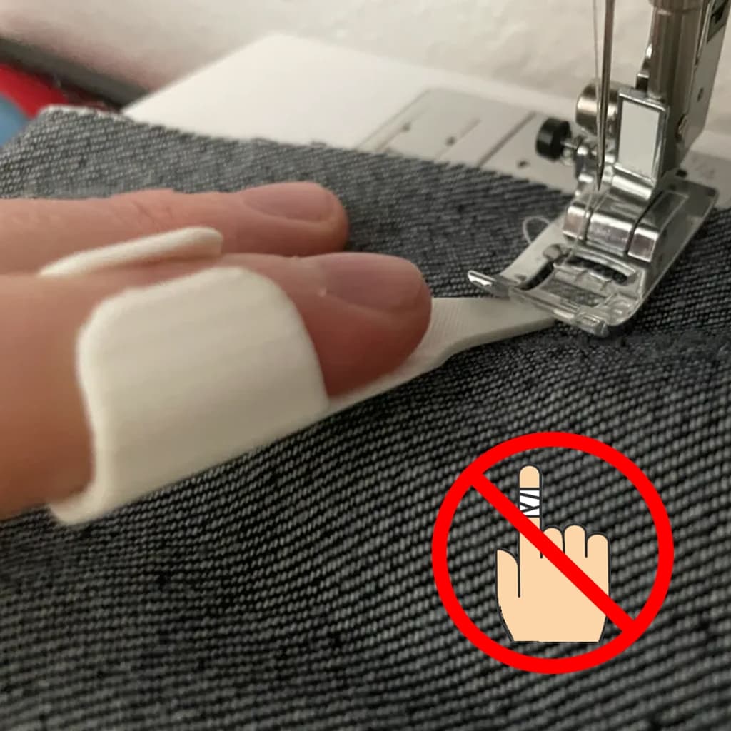 Protetor de Dedo Máquina de Costura Acessório de Segurança Doméstica Industrial Costureira Tecido