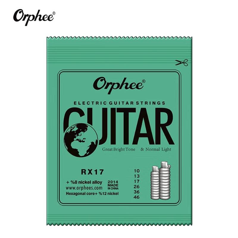 Cordas para guitarra Orphe 0.10 encordoamento de guitarra  RX17