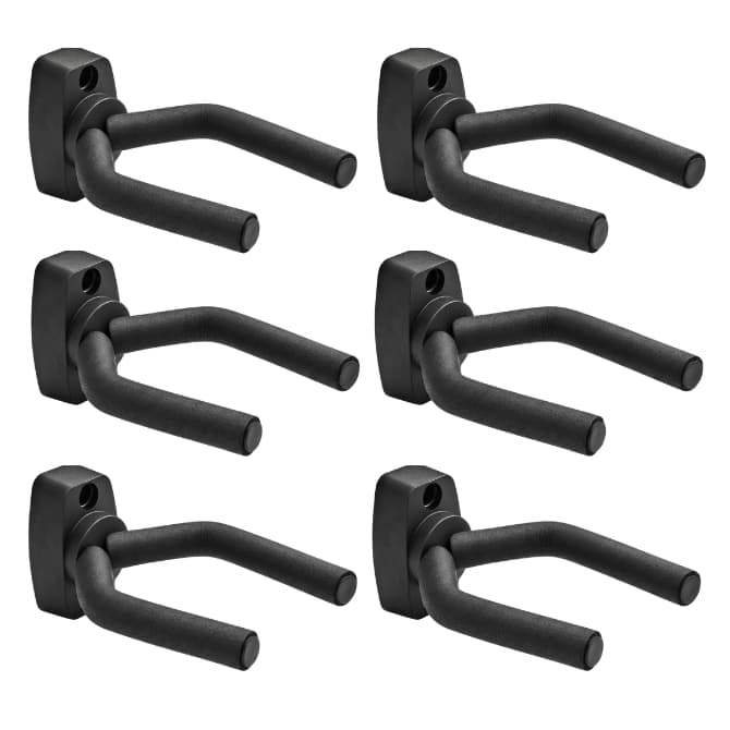 Kits Suporte de Parede Violão Guitarra Preto Espuma EVA Anti Risco com Buchas e Parafusos