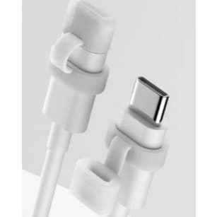 Capa Protetora De Silicone Para Ponta Do Cabo USB Tipo-C 1 Un