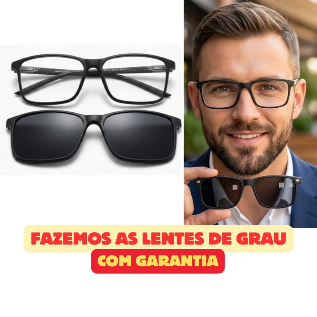 JC1148-C5 Óculos Clipon Armação com Lente Adicional