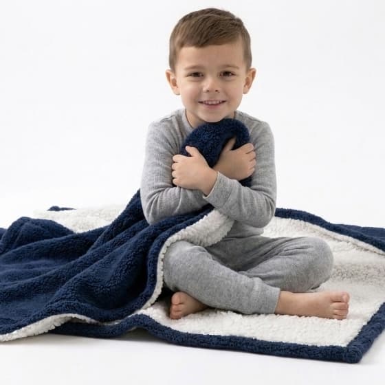 Mantinha Infantil Soft com Sherpa – 1,10m x 1,00m