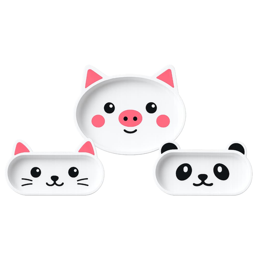 Organizador de Mesa Fofo Animais Kawaii | Porta Óculos, Chaves e Objetos | Impressão 3D Premium