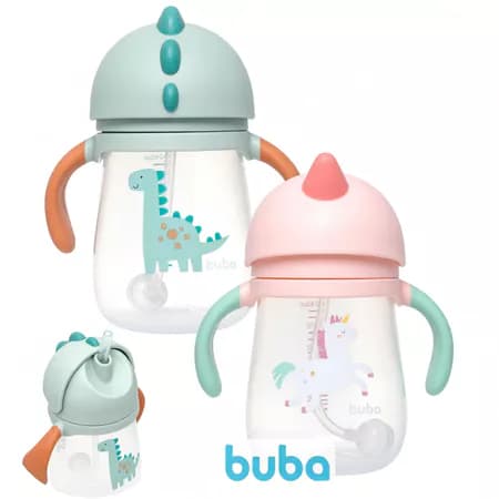 Copo Bebê Buba 240ml com Válvula Anticólica para Mais Conforto